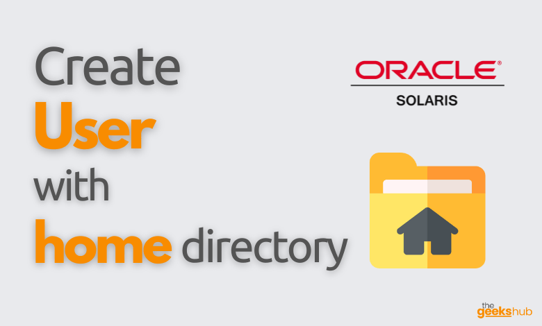 creats user with home directory solaris 11 -