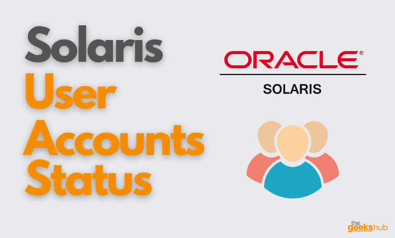 solaris user account status -