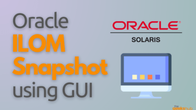 oracle LOM snapshot using GUI -